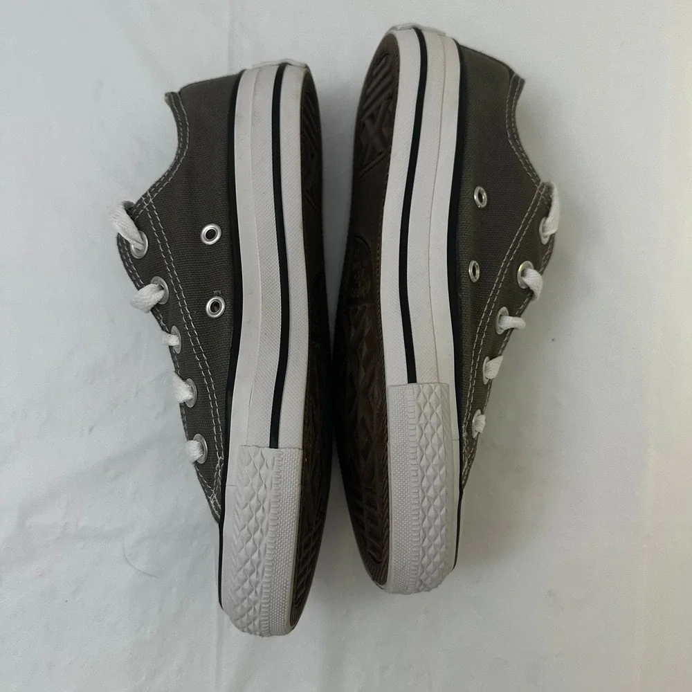 Converse Chuck Taylor All Star Low Top Charcoal Grey Canvas‎ Sneakers Womens 5 - Picture 7 of 11